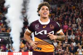 Brisbane fullback Reece Walsh is still learning at the top level, Broncos coach Kevin Walters says. (Jono Searle/AAP PHOTOS)